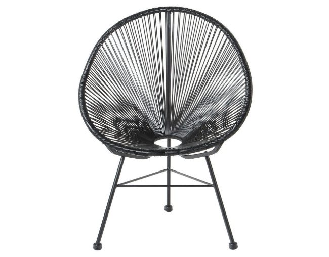 Black Acapulco Lounge Chair