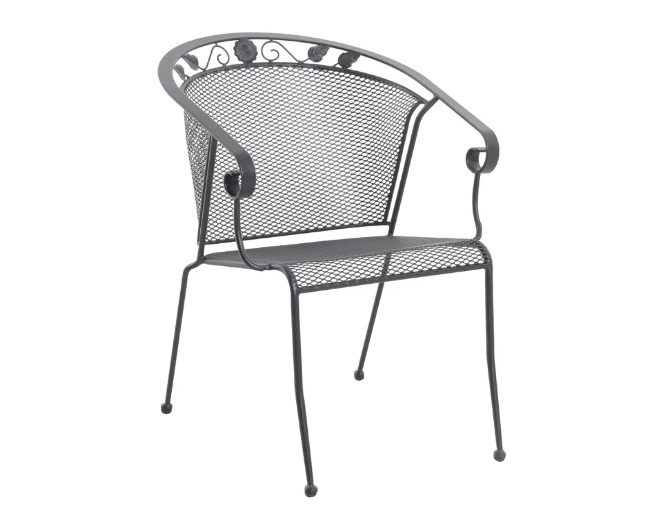 Rounded Back Stacking Patio Chair