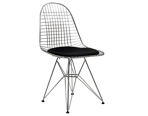 Photo of Wire Tower Side Chair with Cushion